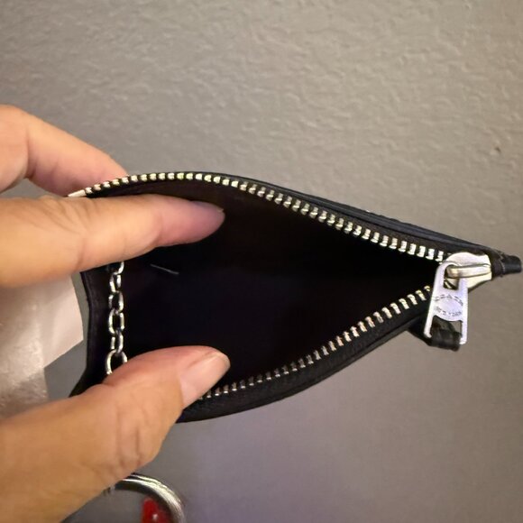 NWT Coach Mini Skinny Id Case With Butterfly Print CCM78 Black - Picture 4 of 4